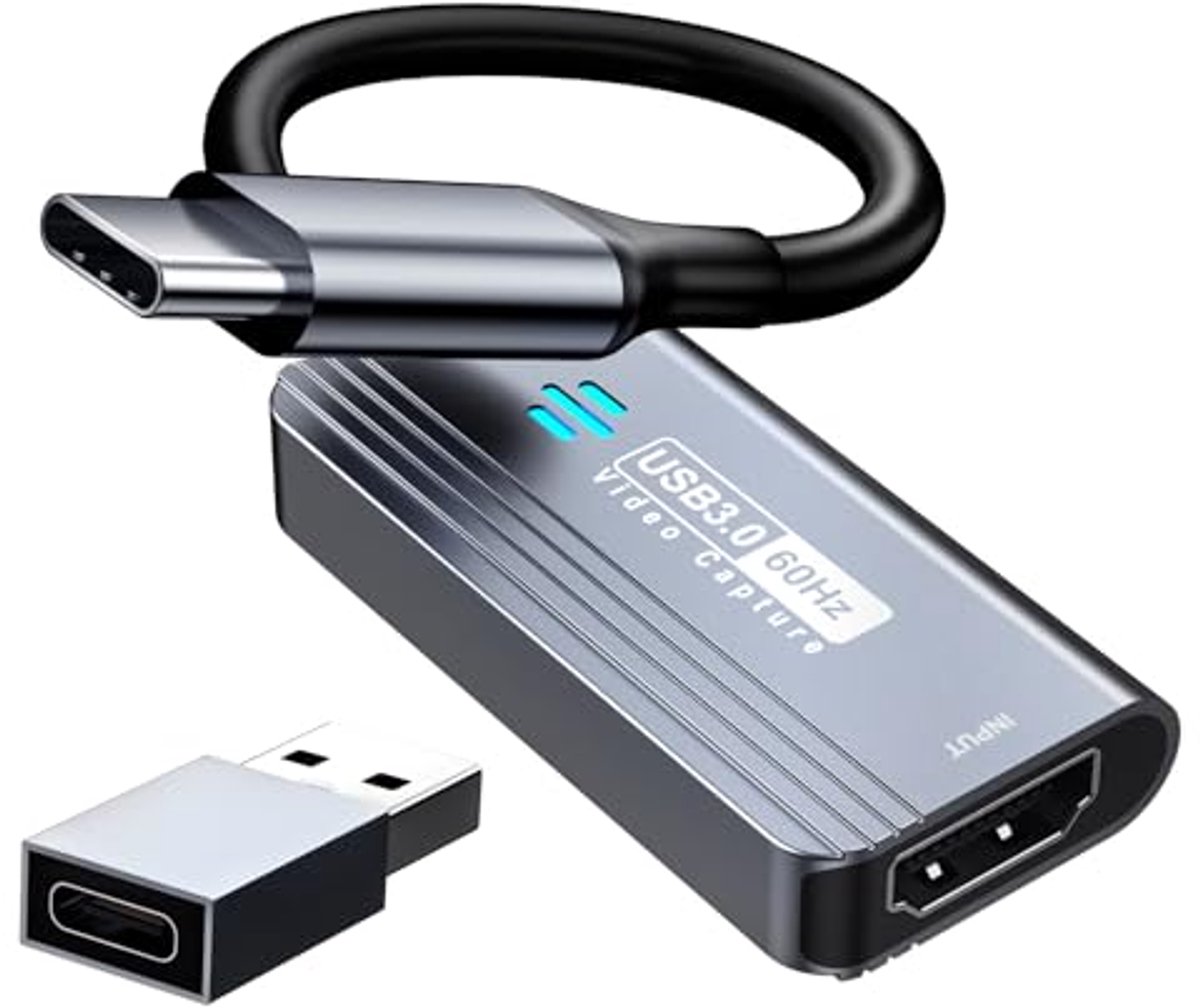 HDMI naar USB C 3.0 Video Capture Card - 1080P 60FPS voor Streaming en Gaming