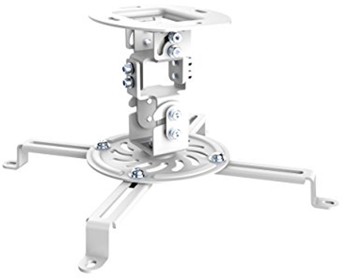 Plafondbeugel voor beamer - Kantelbaar, Draaibaar en Zwenkbaar - 150 mm Plafondafstand, max. 13,5 kg Draagvermogen, Universeel Montagebereik 54-320 mm