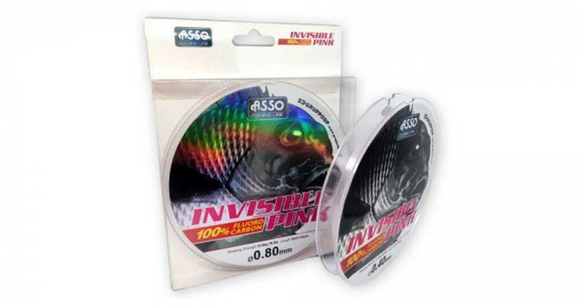 Asso Invisible 30 M Flurocarbon Transparant 0.400 mm