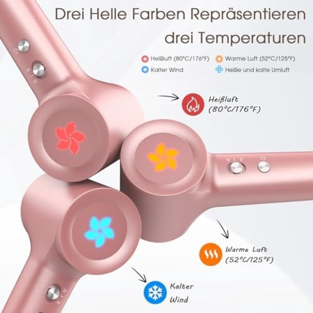 Shenzhen JPC Professionele Ionische Haardroger 1500W Stil - afbeelding 2