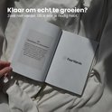 Open notitieboek met tekst 'Klaar om echt te groeien?'.
