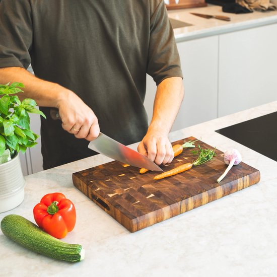 SOPHIOR Bloc à découper | Bois d'acacia | Durable et robuste