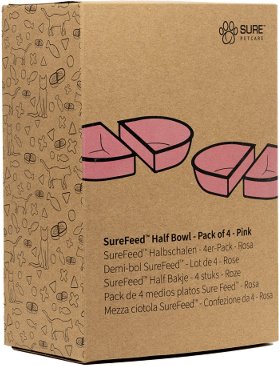 Surefeed Half Bakje - Kattenvoerbak - Pink