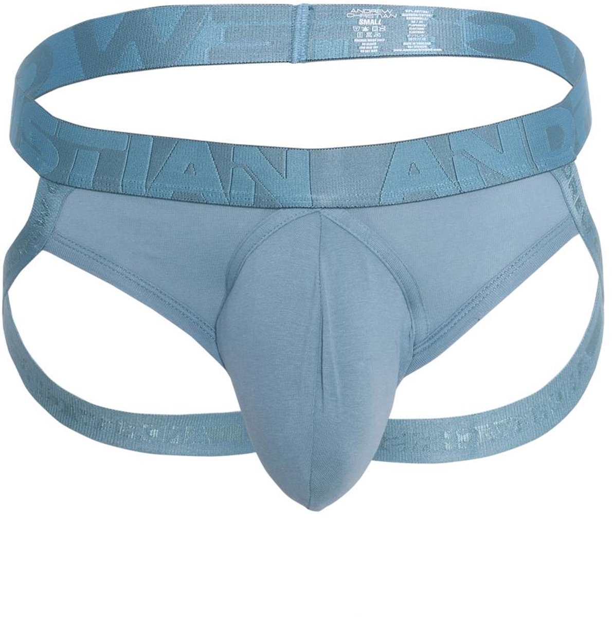 Andrew Christian SHOW-IT® Apex Jock Arctic Blue - MAAT XL - Heren Ondergoed - Jockstrap voor Man - Mannen Jock