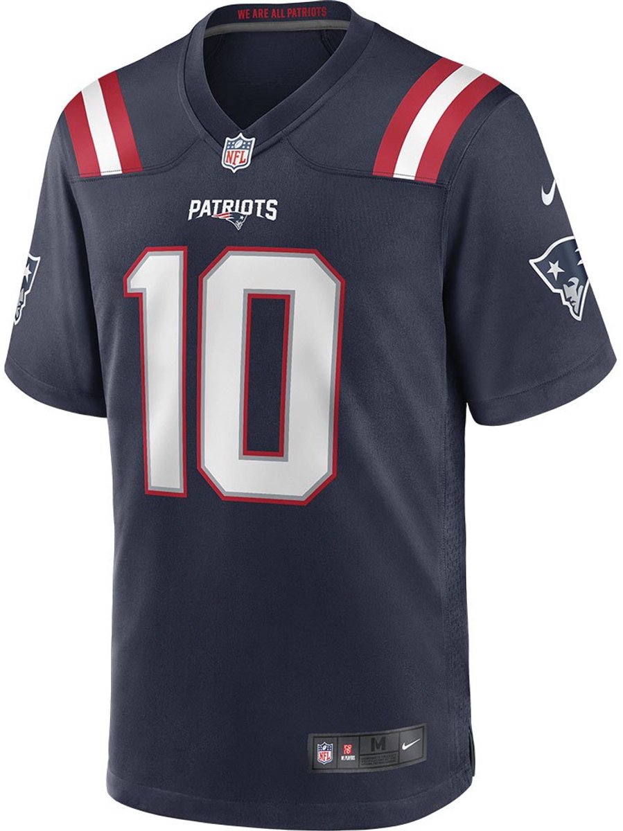 Nike Nfl Home Game New England Patriots T-shirt Met Korte Mouwen Blauw S Man