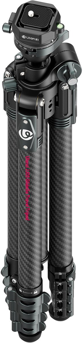 Ulanzi GlideGo JJ05 Fotostatief - Kantelbare Middenkolom - Monopod Functie - Koolstofvezel - Zwart