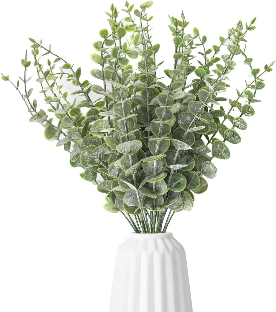 Pack of 30 Artificial Eucalyptus Leaves - Decoratie - Kunstplanten - Tafelversiering - Bruiloftdecoratie