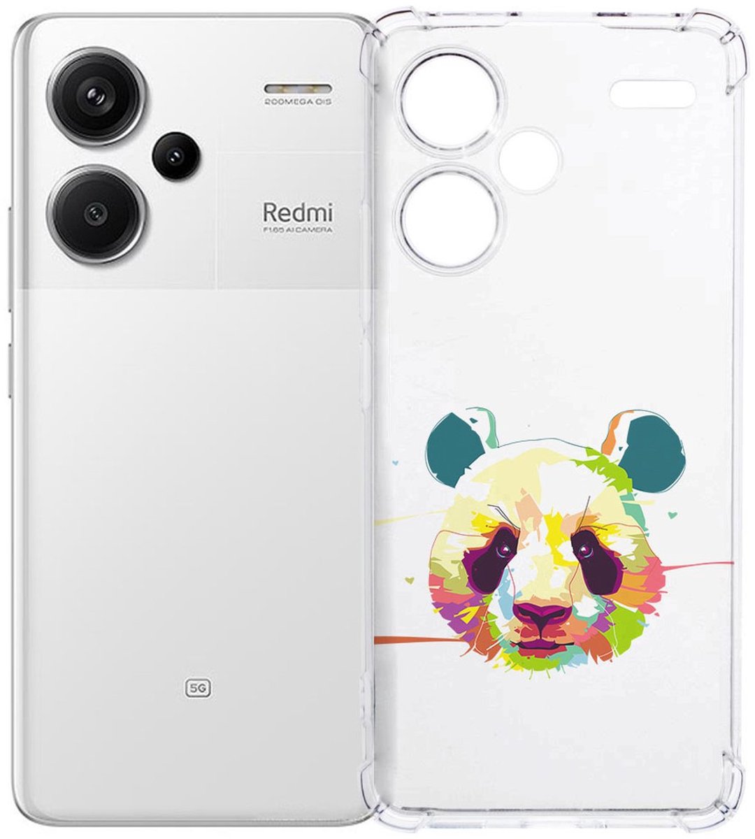 Xiaomi Redmi 13 Pro Plus Hoesje - Panda Color TPU Antishock