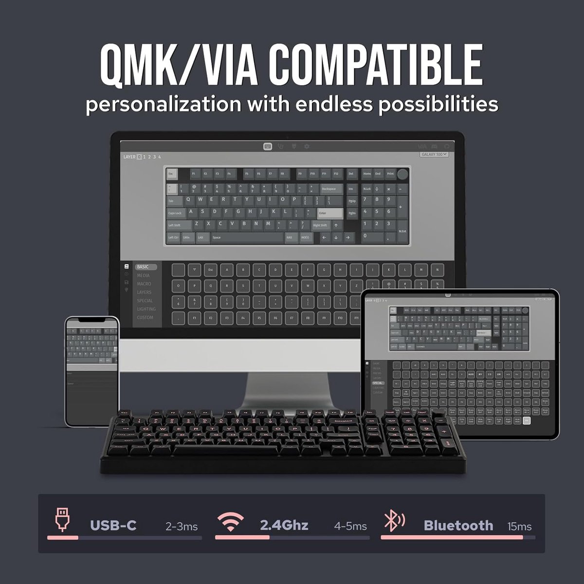 EPOMAKER Galaxy 100 Mechanisch Gaming Keyboard thumbnail 3