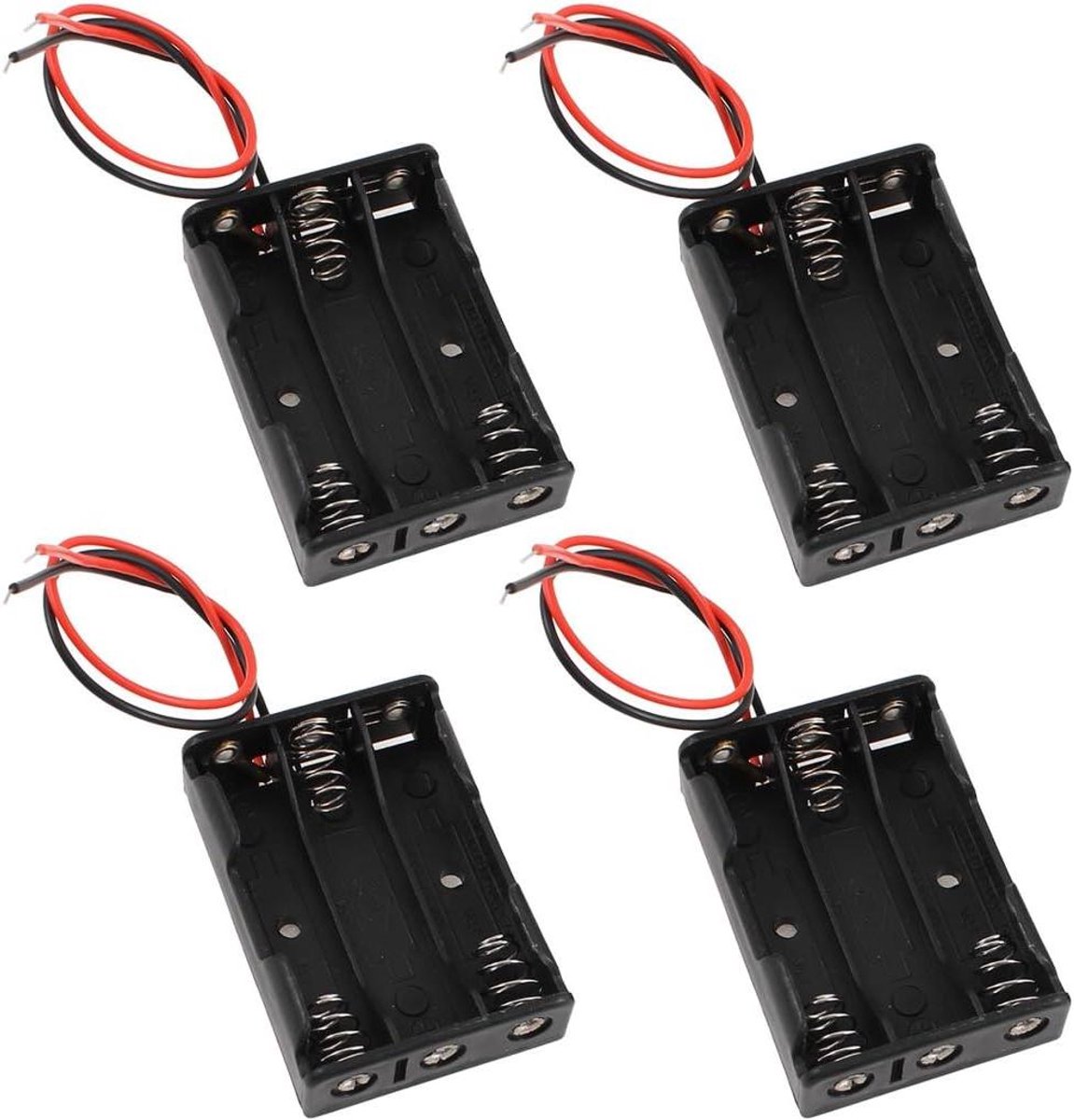 Allecto plus - AAA Batterij Houder 3 x 1.5V Plastic Case Opbergdoos Container Organizer