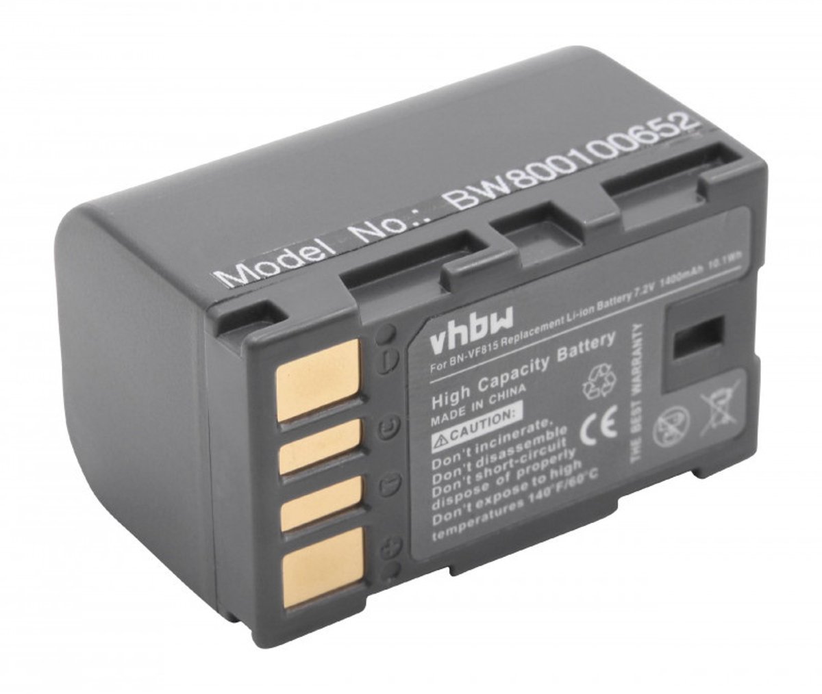 Camera accu compatibel met JVC BN-VF815U / 1400 mAh