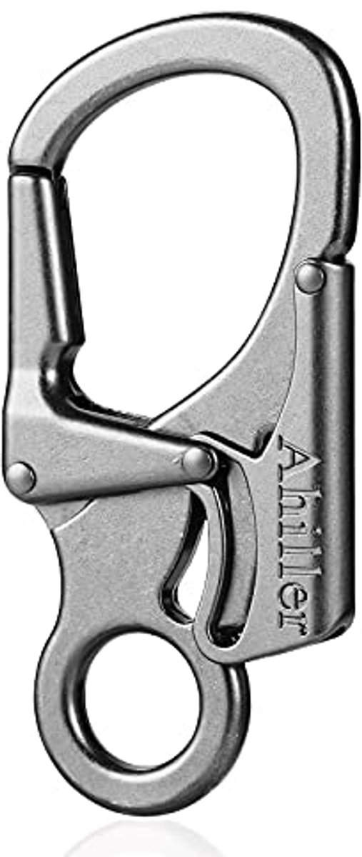 Karabiner Sleutelclip 7,9 cm Zinklegering met Dubbele Vergrendeling – Outdoor Sleutelhanger