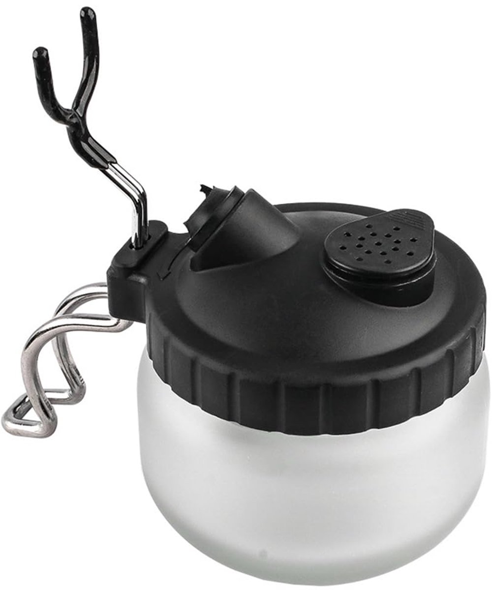 Verfpistolen Airbrush Accessoires, Airbrush-Cleaning Pot Schoon Glas, Airbrush Cleaner Airbrush Schoonmaak Pot, Airbrushes Reiniging Potten Glazen Fles, Airbrush-Cleaning-Pot Fles Eenvoudige