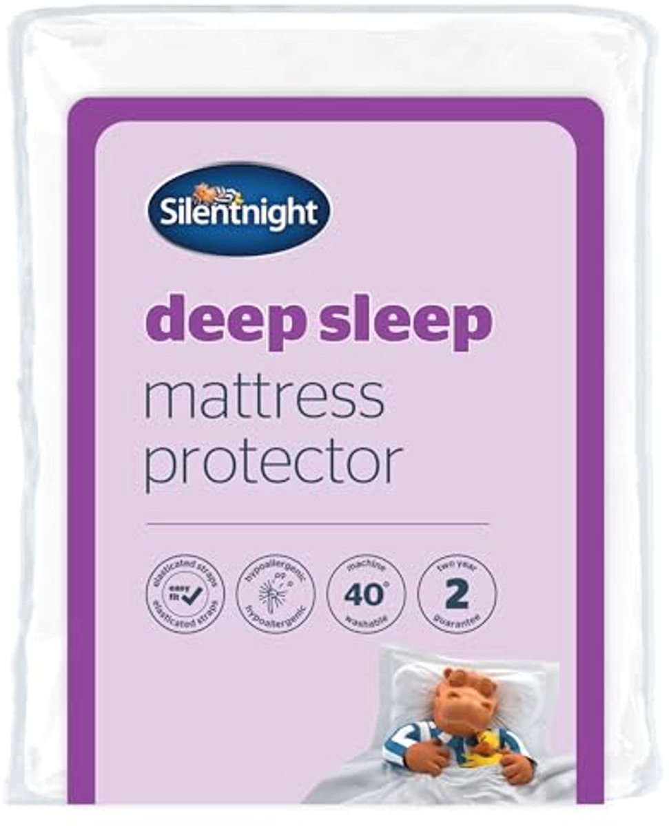 Diepe slaap matrasbeschermer - superzacht, hypoallergeen, machinewasbaar, kingsize