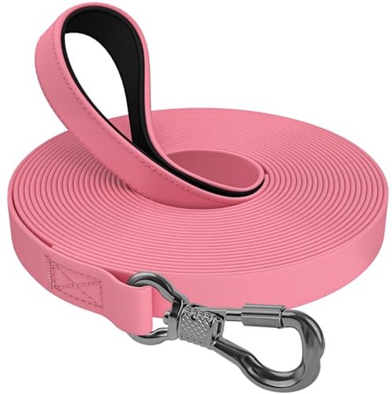 Leichte dünne BioThane ® Schleppleine Super Flex 16 mm, Hundeleine, Welpenleine Leichte dünne BioThane ® Schleppleine Super Flex 16 mm, Hundeleine, Welpenleine