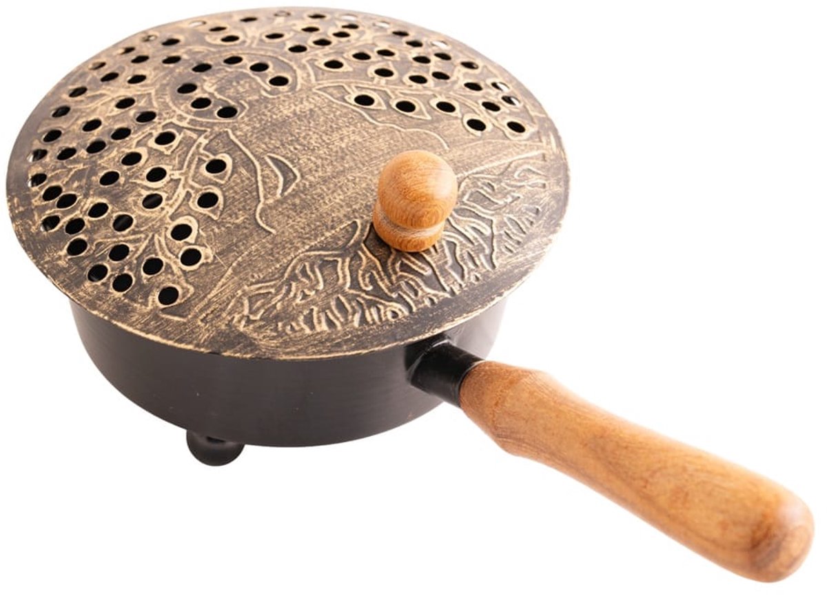Wierookbrander met handvat Boeddha