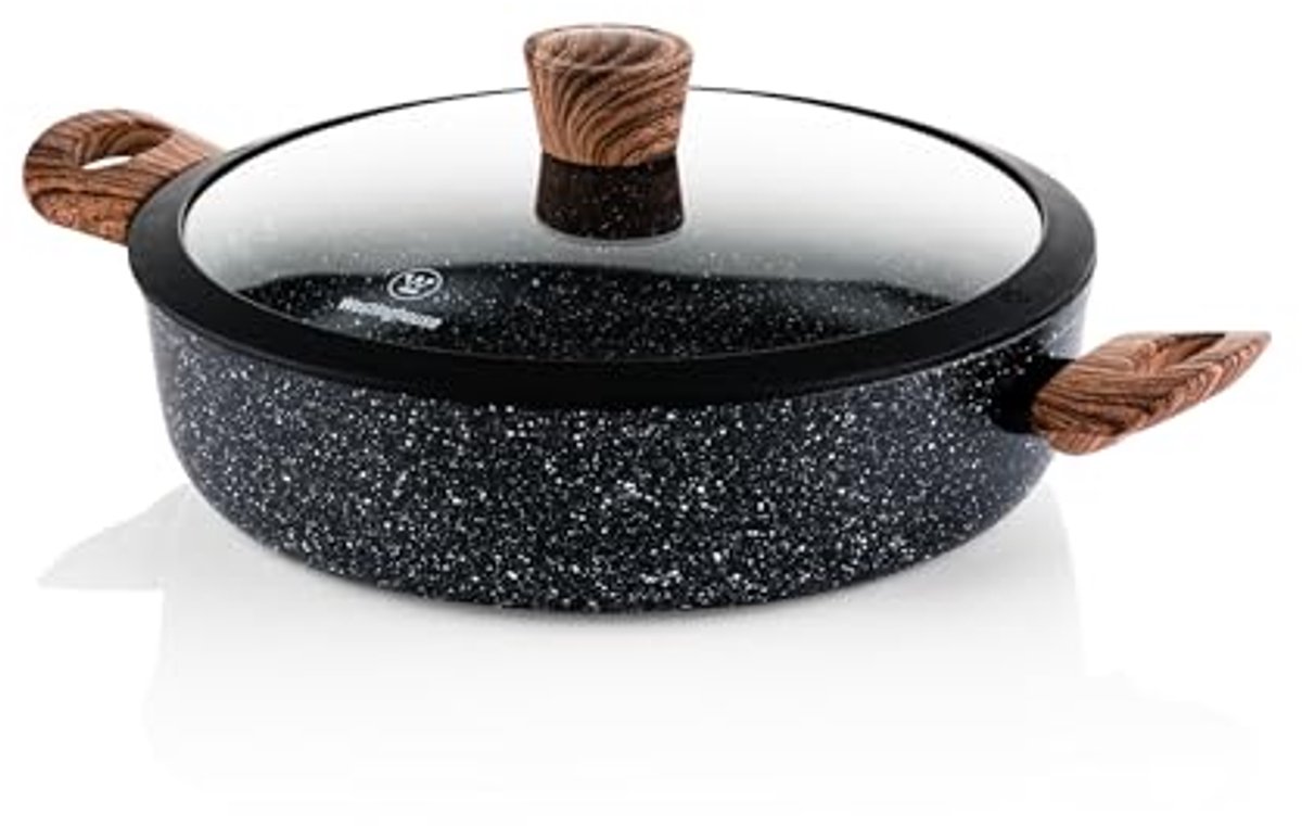 Stoofpan inductie 28 cm serveerpan met deksel - Speciale editie