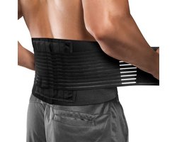 Namajunas - Rugbraces - Rugband Onderrug - Postuur Corrector - Rugbrace houding correctie - Aanklebare lumbale brace met 6 steunpunten - voor scoliose en ischias pijnverlichting, mannen en vrouwen - XL