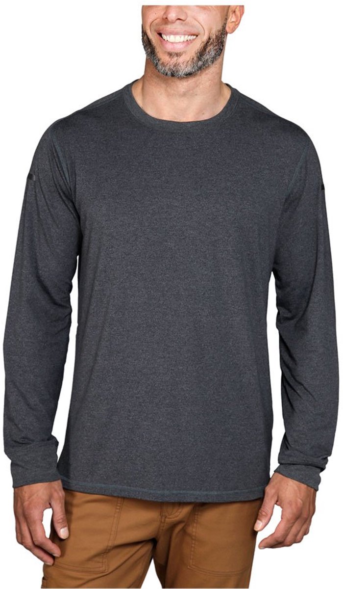 Carhartt Lightweight L/S Pocket T-Shirt Carbon Heather-M Grijs