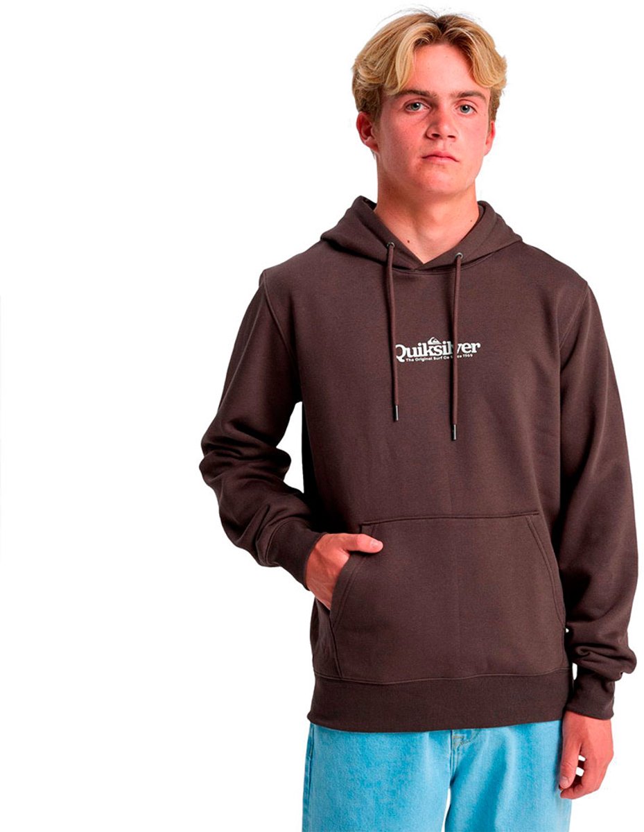 Quiksilver Screen Fineline Hoodie L Man Bruin