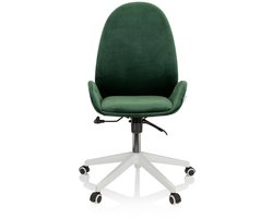 Bureaustoel / draaistoel AVEA fluweel groen hjh OFFICE