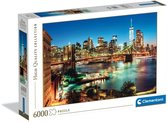 Clementoni - Puzzel - 6000 Stukjes - Brooklyn Bridge Lights - Puzzel Voor Volwassenen - High Quality Collection