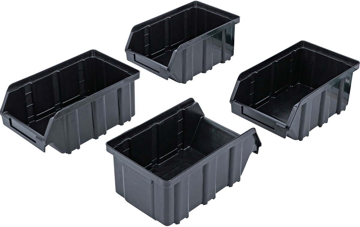 BGS magazijnzichtboxset met ophangrail voor systeemkastwand 4-delig - 80195