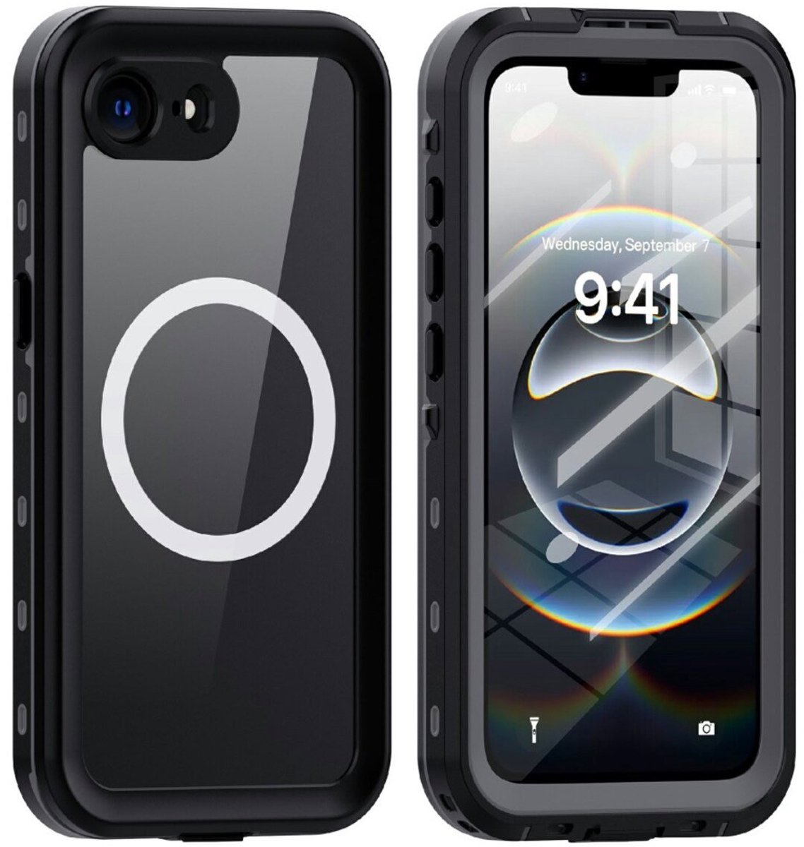 Turtle Shift Volledig waterdicht en stofdicht hoesje geschikt voor iPhone 17e / 16e - Geschikt voor MagSafe hoesje