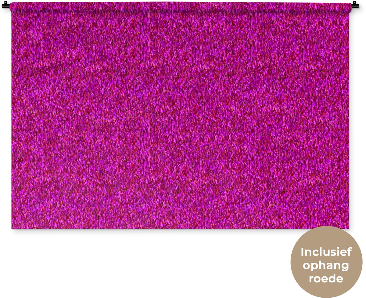 Wandkleed 180x120 cm - Wanddoek Vloeiend - Olie - Roze - Verf - Wandtapijt - Wandkleden