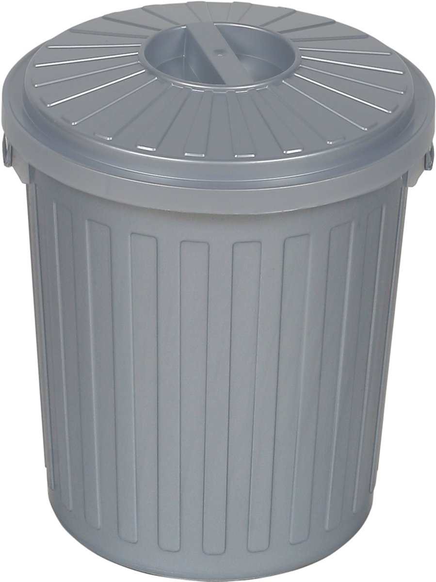 Afvalbak Rond M/d Mini-bin 24x29 - 7 L Grijs Ok Keeeper 10212