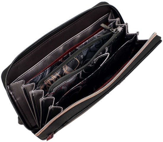 Anekke portemonnee Mademoiselle RFID Wallet Multicolor donkerbruin