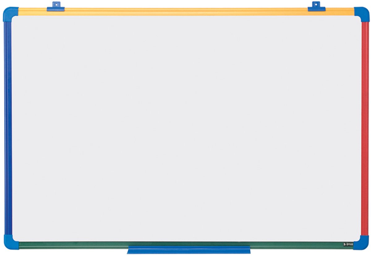 Bi-Office Whiteboard magnetisch, gelakt staal, kunststof frame