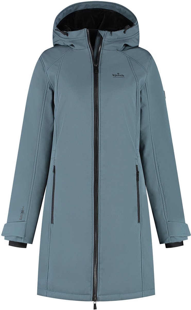 Kjelvik Emy Dames Outdoorjas Blauw