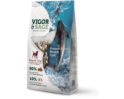 Vigor & Sage Hondenvoer Droog Adult Regular Freeze-Dried Mixed Fish 1,2 kg