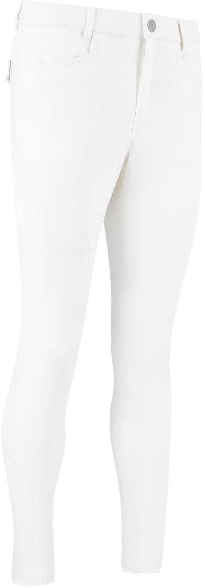 Kentucky Horsewear - Rijbroek Mexico - Heren - Knee Grip - 4 Way Stretch - Wit - Maat 50 - Slim Fit & Ademend