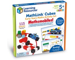 Learning Resources - MathLink® Cubes Early Maths Activity Set - Mathmobiles / Rekenauto's - 5+