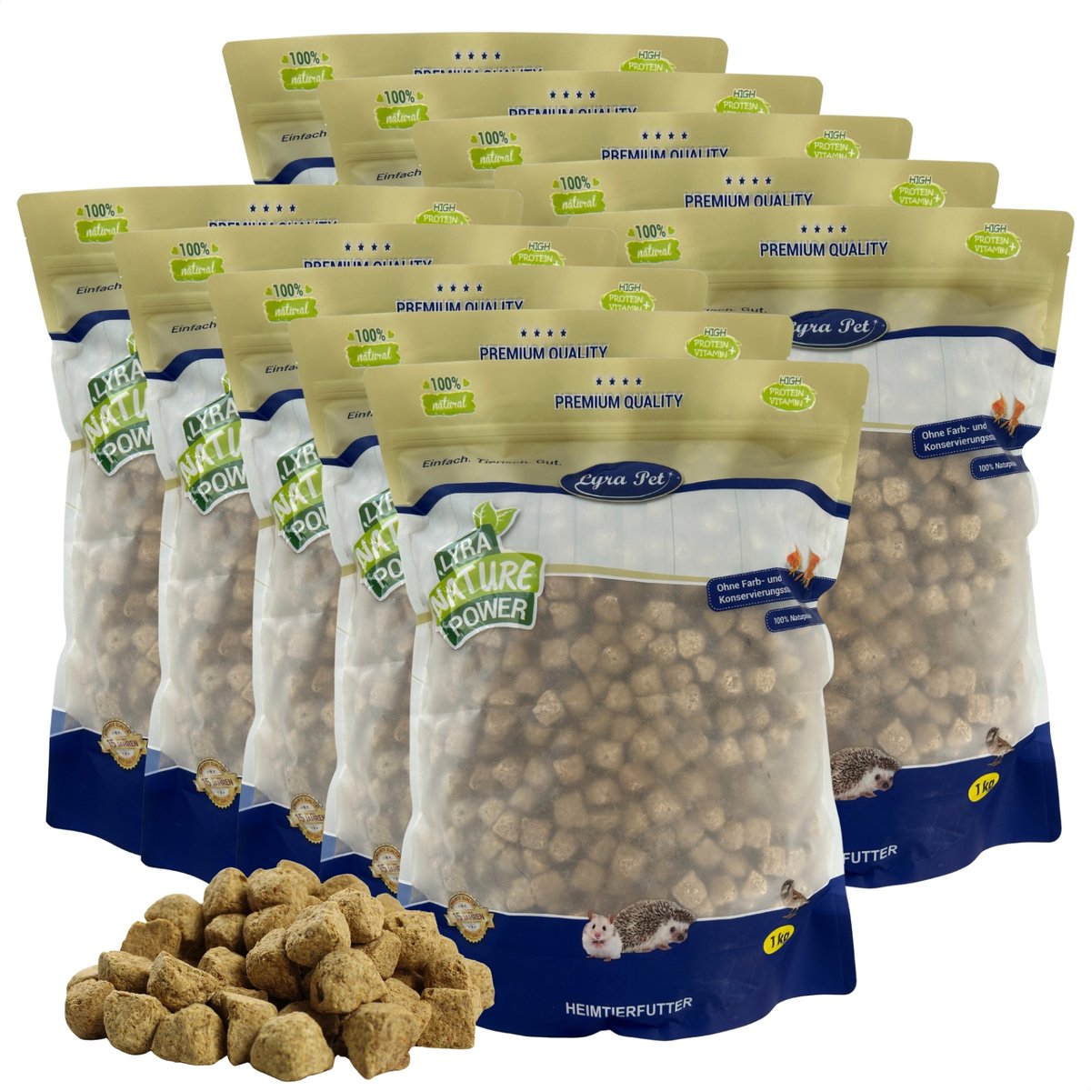 10 kg Lyra Pet® Artemia blokjes gevriesdroogd