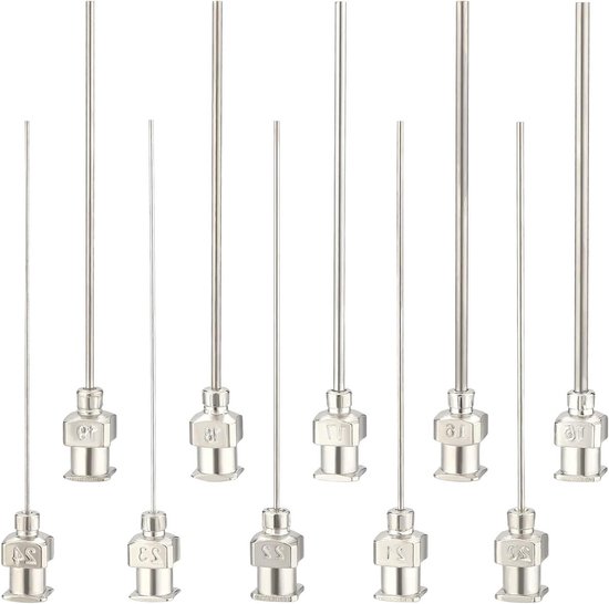 22 Gauge Pre Bent Needle Flow Tips Dispensing Irrigation Syringe Dental Supply f
