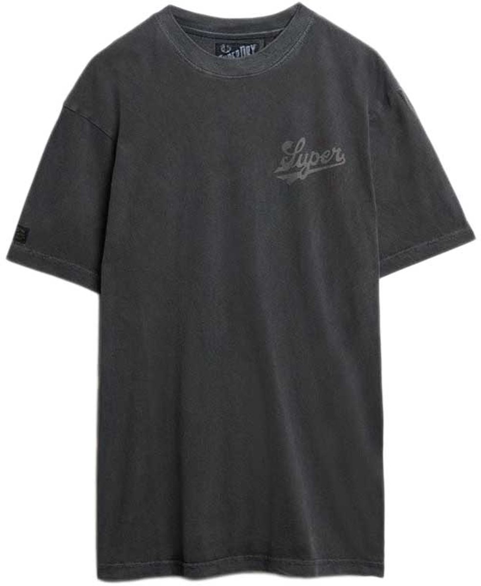 Superdry Tap Room Oversized T-shirt Heren T-shirts Zwart