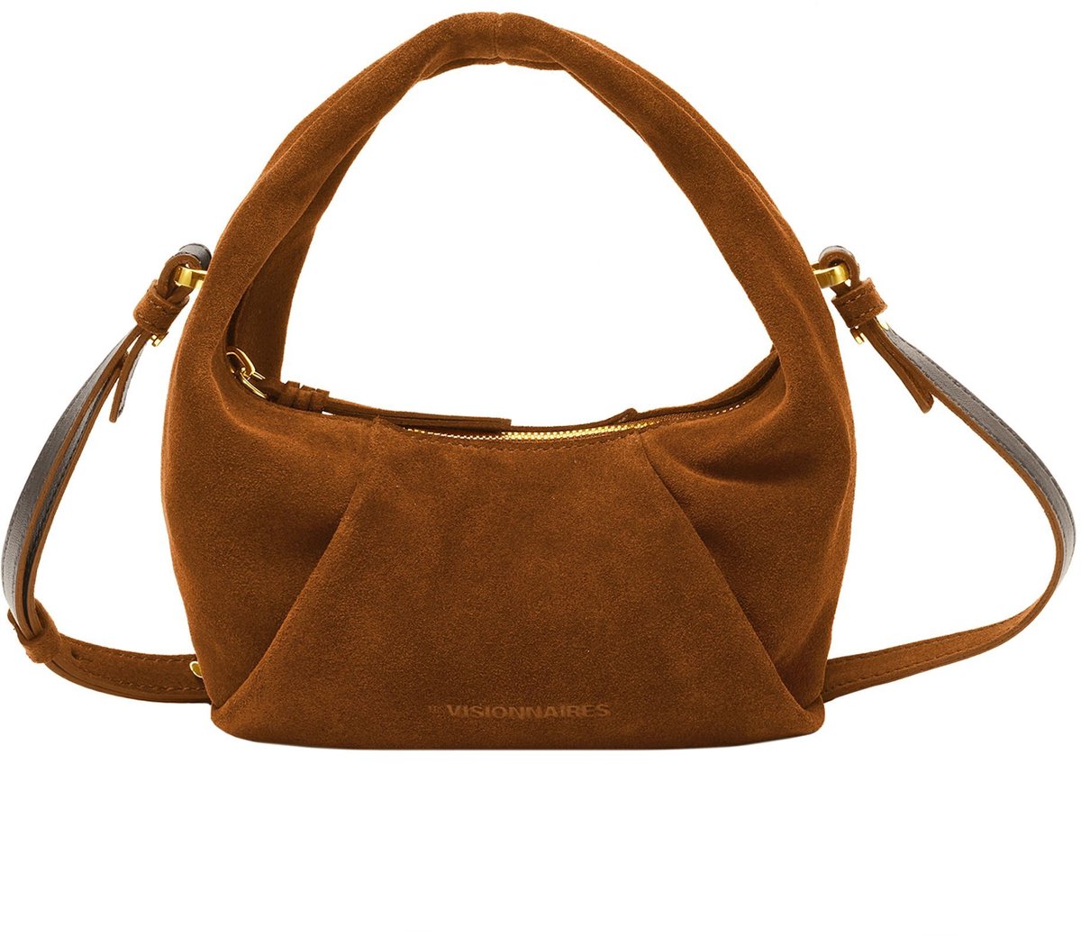 LES VISIONNAIRES Greta Mini Essential Handtas Leer 23 cm - Dames - cognac