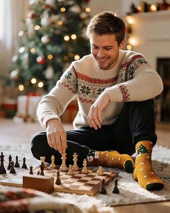 Calendrier De L'Avent 2025 Avec 12 Chaussettes De Noël - 24 Surprises Pour Adultes Et Ados, Style Festif