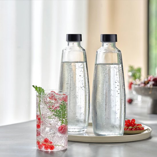 SodaStream Glazen Karaffen 1L Duo Pack | 2 Stuks | Alleen geschikt voor SodaStream DUO Bruiswatertoestel