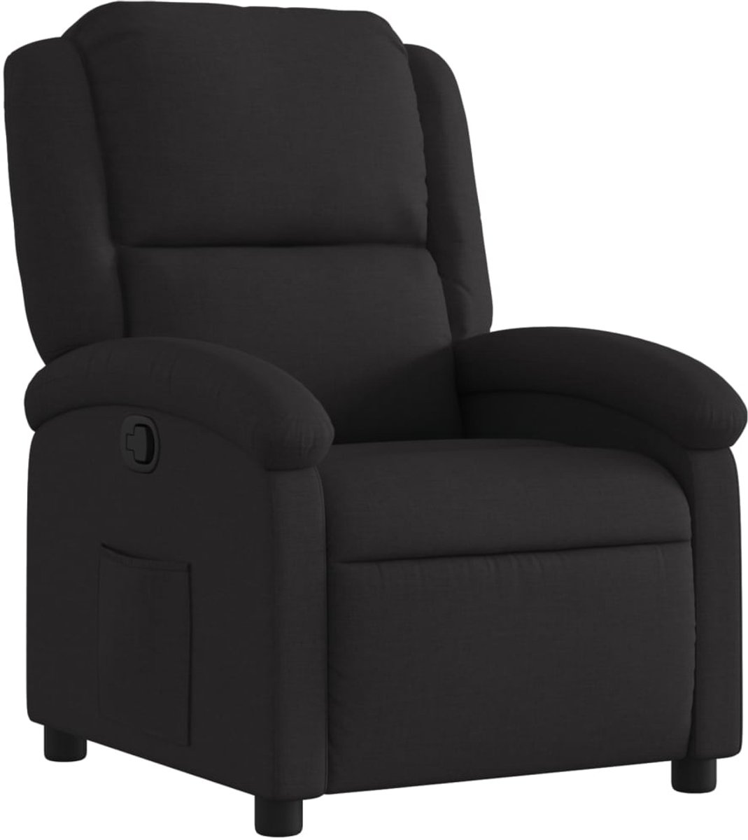vidaXL Relaxfauteuil - Zwarte - Stof