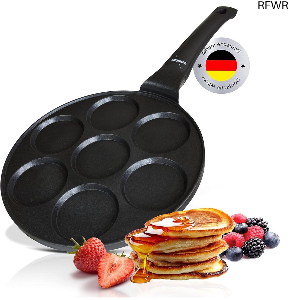 RFWR® Pannenkoekenpan inductie 26cm met PowerShield coating – Perfect voor pannenkoeken en spiegeleieren