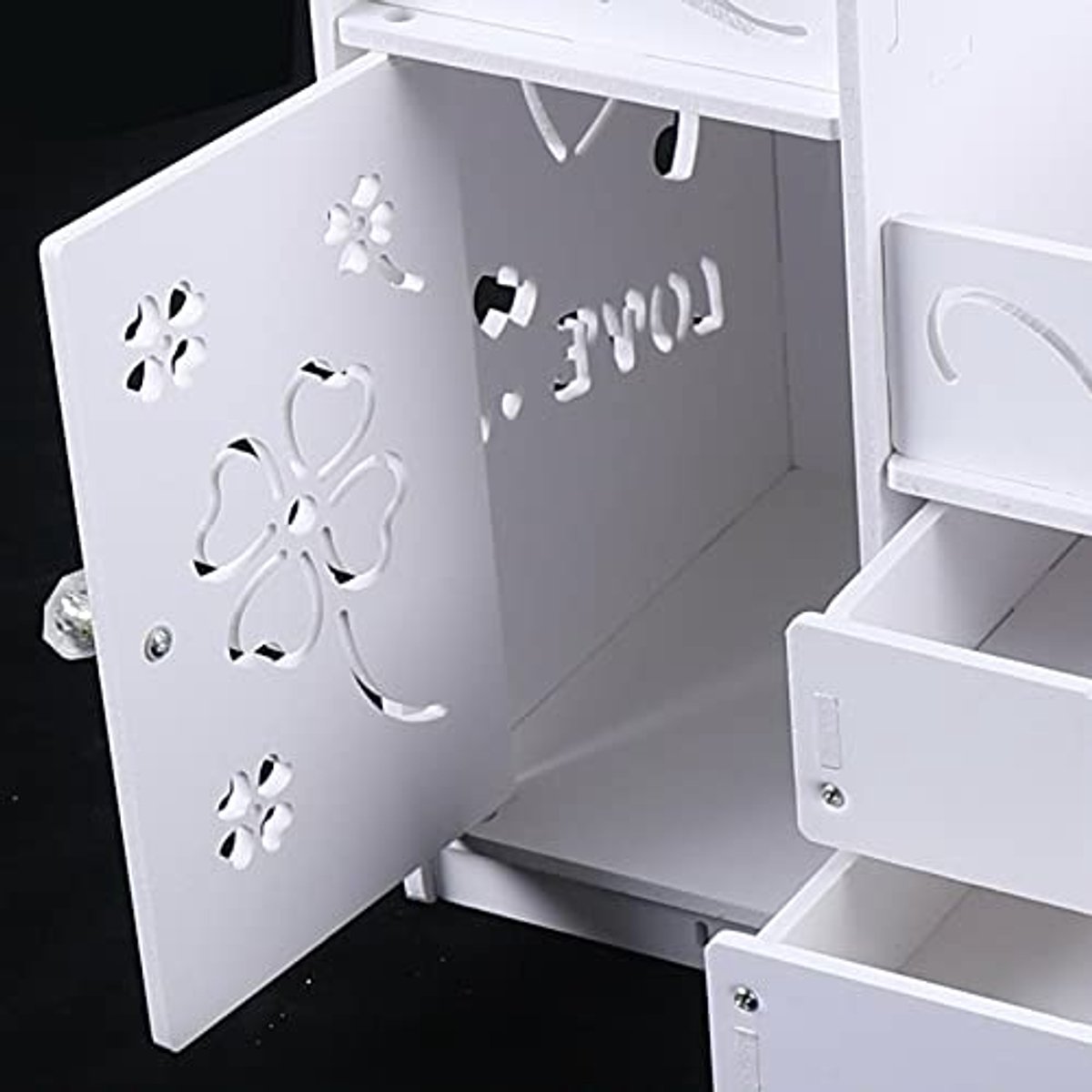Cosmetische opbergdoos met laden - Wit Make-up Organizer