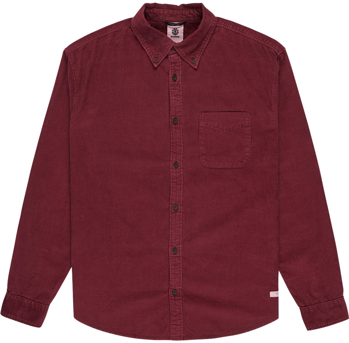 Element Button Down Corduroy Regular Fit Overhemd Met Lange Mouwen L Man Zinfadel