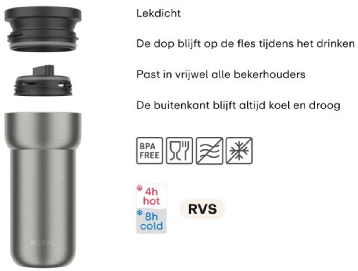 Mepal Isoleerbeker Ellipse 375 ml Nordic Sage