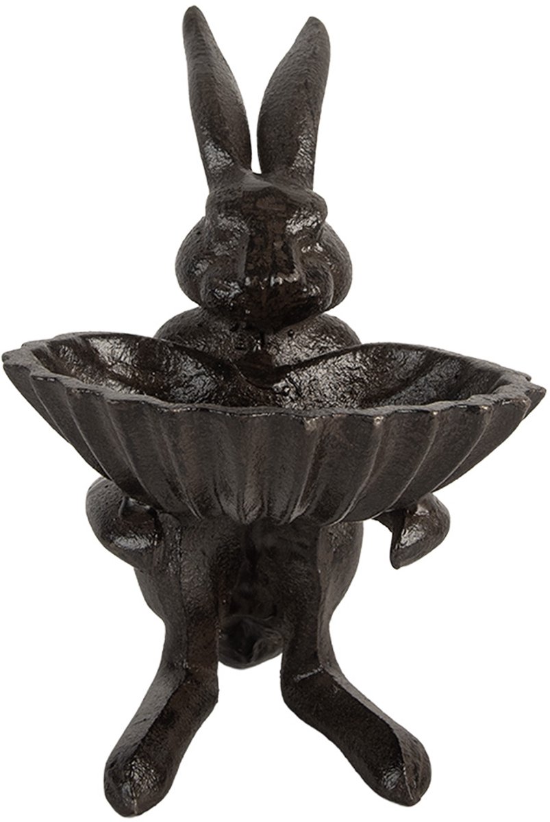 Clayre & Eef Vogelvoederbak 16x13x17 cm Bruin Metaal