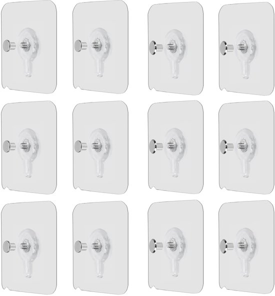 Afbeeldingen ophangen zonder boren - 12 paar (24 stroken) commandostrips voor het ophangen van foto's zonder spijkers, 9 cm L x 0,76 inch W zelfklevende posterstrips, zonder beschadigingen