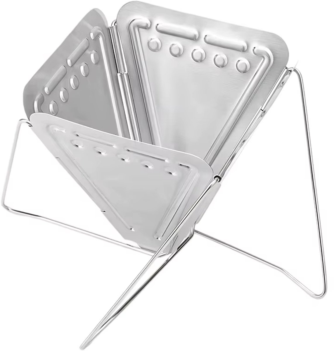 Adore Maison Barista Opvouwbare RVS Koffiefilter houder – Herbruikbare Handfilter – Inklapbare Koffiedripper voor 1–4 Kopjes – Ideaal voor Thuis, Camping en Reizen
